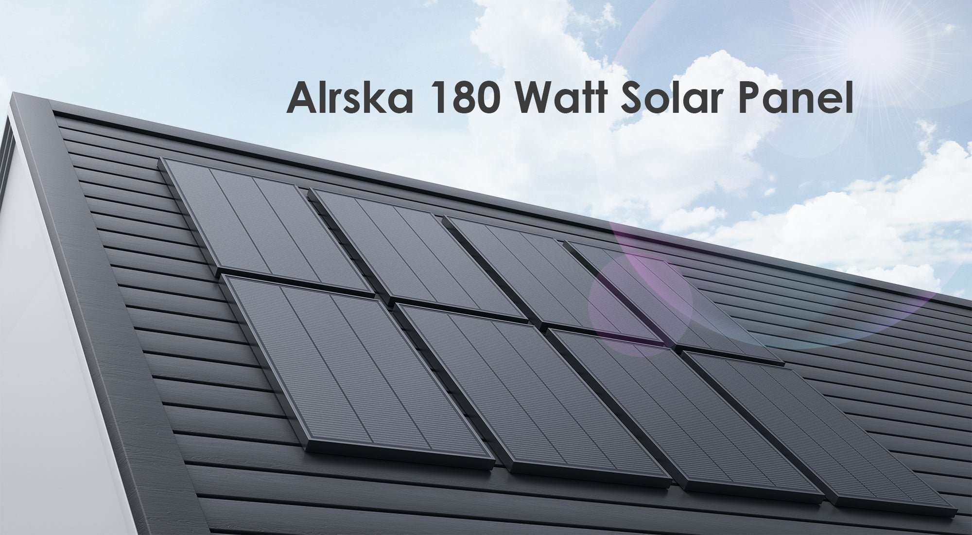 Alrska monocrystalline stacked tile solar panels discount